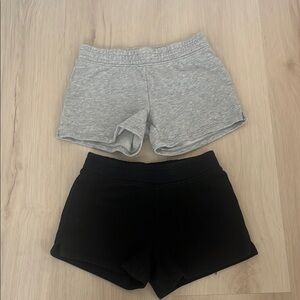 Gray and Black Athletic Shorts Set